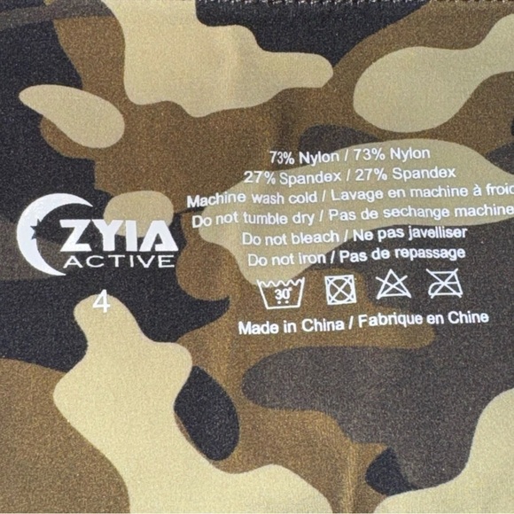 Zyia Active Camo Reflective Soft n Snug Leggings Size 4 - Picture 9 of 9